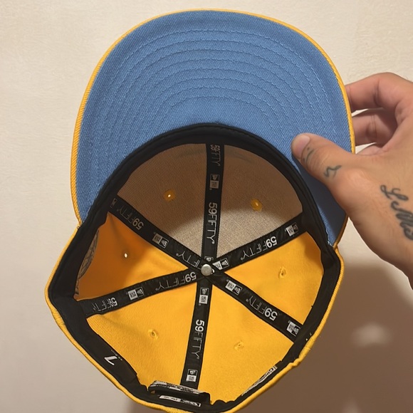 NEW ERA HOUSTON ASTROS FITTED HAT BLUE BEIM - Picture 4 of 4